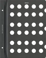 Blank Page, Dime (Black)