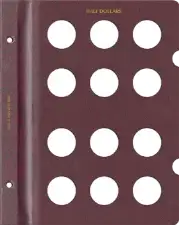 Blank Page, Half Dollar (Burgundy)