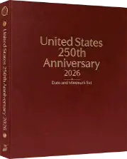 United States 250th Anniversary Collection: 2026 Date & Mintmark Set (Burgundy)