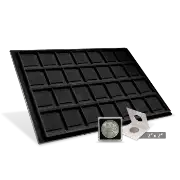 Horizontal 2x2 Display Tray (28 Slots) Black