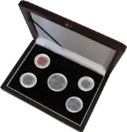 Guardhouse Wood Display Box - GH-W1300 - Direct Fit Mint or Proof Set Cent - Half $ (4S,1M)