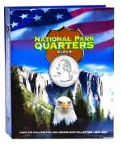 National Park Quarters Full Color Album P&D Mints