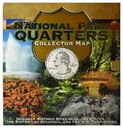 National Park Quarters Foam Map