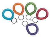Key and Card Wrist Coils - Assorted Colors