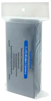 Modern Currency Holder - 100 Pack (7 mil)