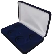Velvet Coin Display Box Holds 4L Capsules