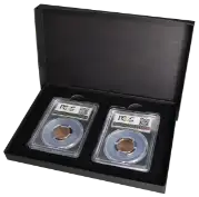 2 Slab Paperboard Certified Coin Gift Box
