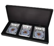 3 Slab Paperboard Certified Coin Gift Box