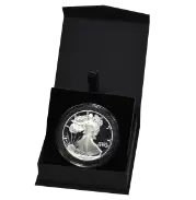 Folding Coin Capsule Box with Magnetic Lid and Stand Insert - Extra Large Capsule