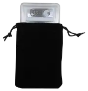 Velour Drawstring Pouch - 3x4.25 Black