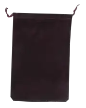 Velour Drawstring Pouch - 5x7.5 Maroon