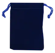 Velour Drawstring Pouch - 5x7.5 Royal Blue