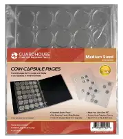 Coin Capsule Page - Medium (PET Vac Form)