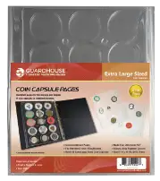 Coin Capsule Page - Extra Large (PET Vac Form)
