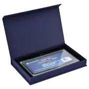 Magnetic Lid Display Box - Holds Guardhouse Modern Currency Slab - Blue