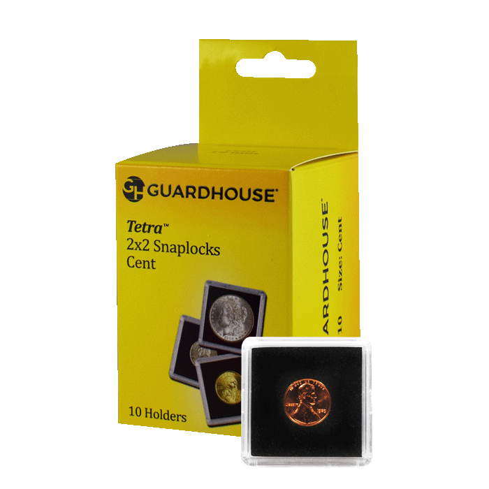 5 Guardhouse Tetra Snaplock 2x2 Coin Holders for ROUNDS 39MM