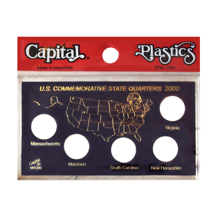 Capital Plastic Holder Snap For Sacagawea Golden Dollars Coins 2000-2007 Black 