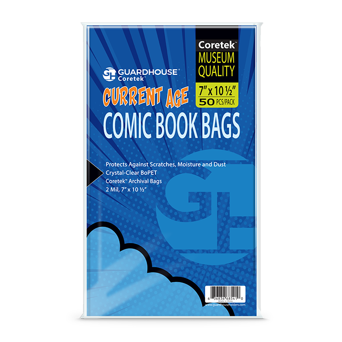 Coretek Comic Book Bag (2mil BOPET) - Current Size