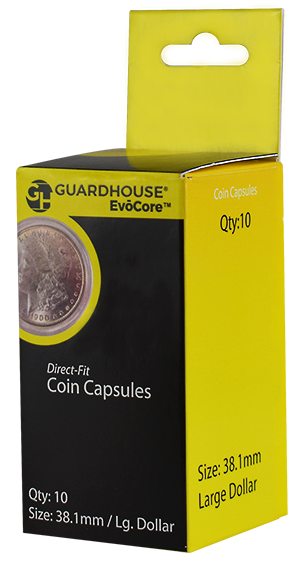 50 pack Guardhouse Large Dollar 38.1mm Direct Fit Coin Capsules 