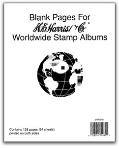 Harris Blank Pages For Supplements (World Stamp Albums)