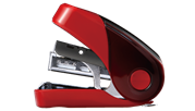 Flat Clinch Stapler - Mini (Red)
