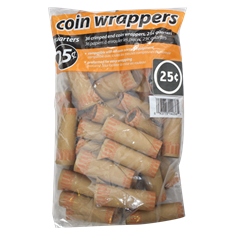 36 Quarter Preformed Coin Wrappers