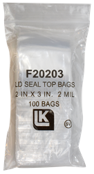 Zip Lock Bag - 2x3 (2 Mil)