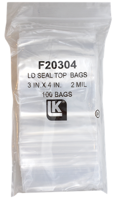 Zip Lock Bag - 3x4 (2 Mil)