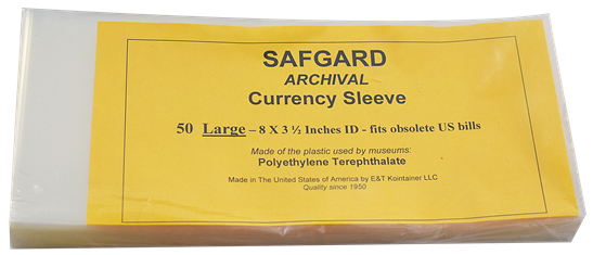Safegard Large Currency Sleeve