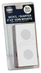 Whitman Paper Coin Mounts - Nickel/Quarter (Pack 35)