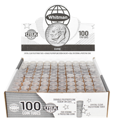Round Coin Tube-Dime, 100/box