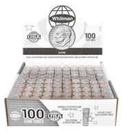 Round Coin Tube-Dime, 100/box