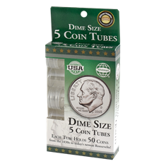 5 Round Coin Tube - Dime