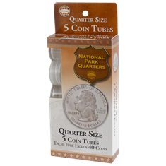 5 Round Coin Tube - Quarter