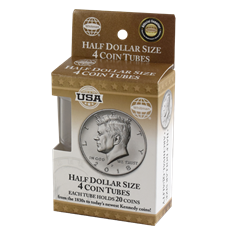 4 Round Coin Tube - Half Dollar