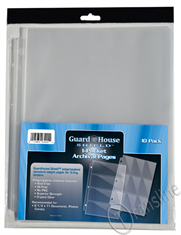 Guardhouse Shield 1 Pocket Archival (10 pack) Polypropylene Pages