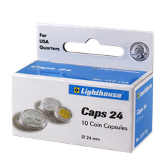 24mm - Coin Capsules (pack of 10)