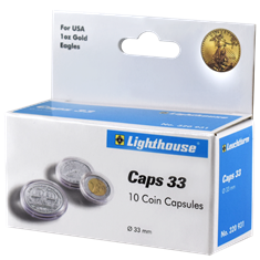 33mm - Coin Capsules (pack of 10)