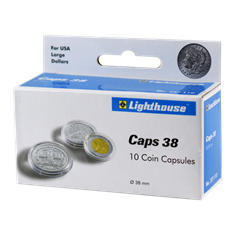 38mm - Coin Capsules (pack of 10)