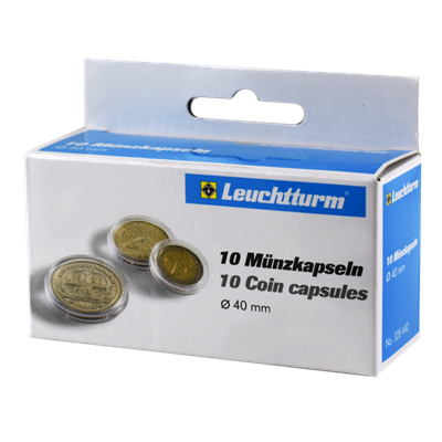 40mm - Coin Capsules (pack of 10)