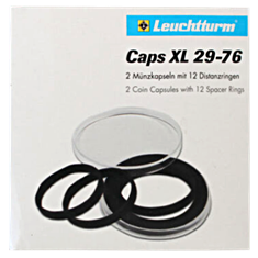 XL Capsules for coins 29-76mm, Pack of 2
