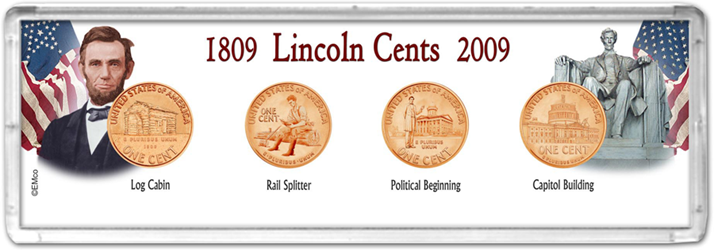Sold Individual EM Snap-Tite Set 4 Hole Lincoln Cent