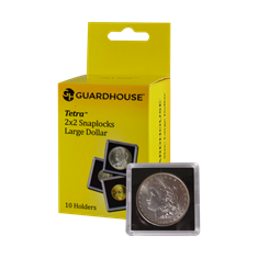 Large Dollar 2x2 Tetra Snaplock Coin Holder - 10 per pack
