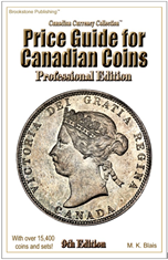 Professional Edition Price Guide For Canadian Coins- 9th Edition