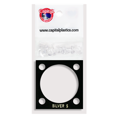 Capital Plastics 144 Coin Holder - Silver $
