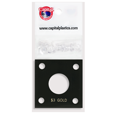 Capital Plastics 144 Coin Holder - $3 Gold