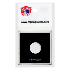 Capital Plastics Krown Coin Holder - $3 Classic Gold