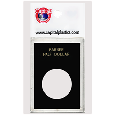 Capital Plastics Caps Coin Holder - Barber Half Dollar