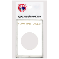 Capital Plastics Caps Coin Holder - Comm Half Dollar
