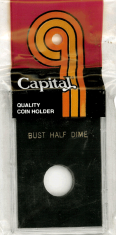 Capital Plastics Caps Coin Holder - Bust Half Dime
